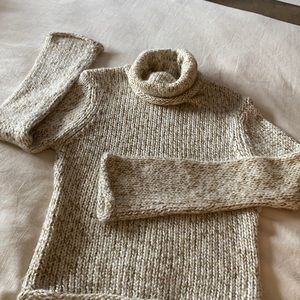 Cozy neutral turtleneck sweater